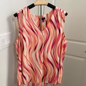 The Limited sleeveless, flowy, loose fitting blouse